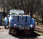 the rear view of the car